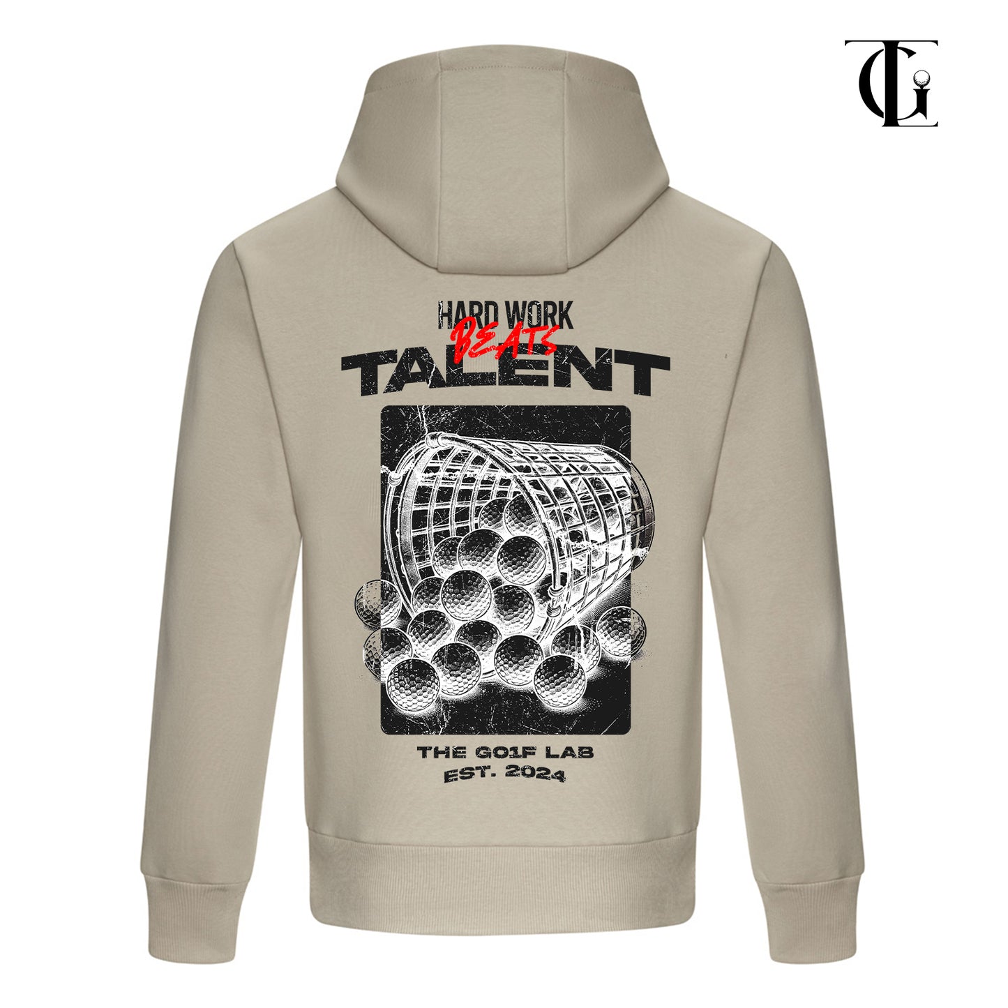 TGL Hard Work Beats Talent Limited Edition Premium Oversized Heavyweight Hoodie