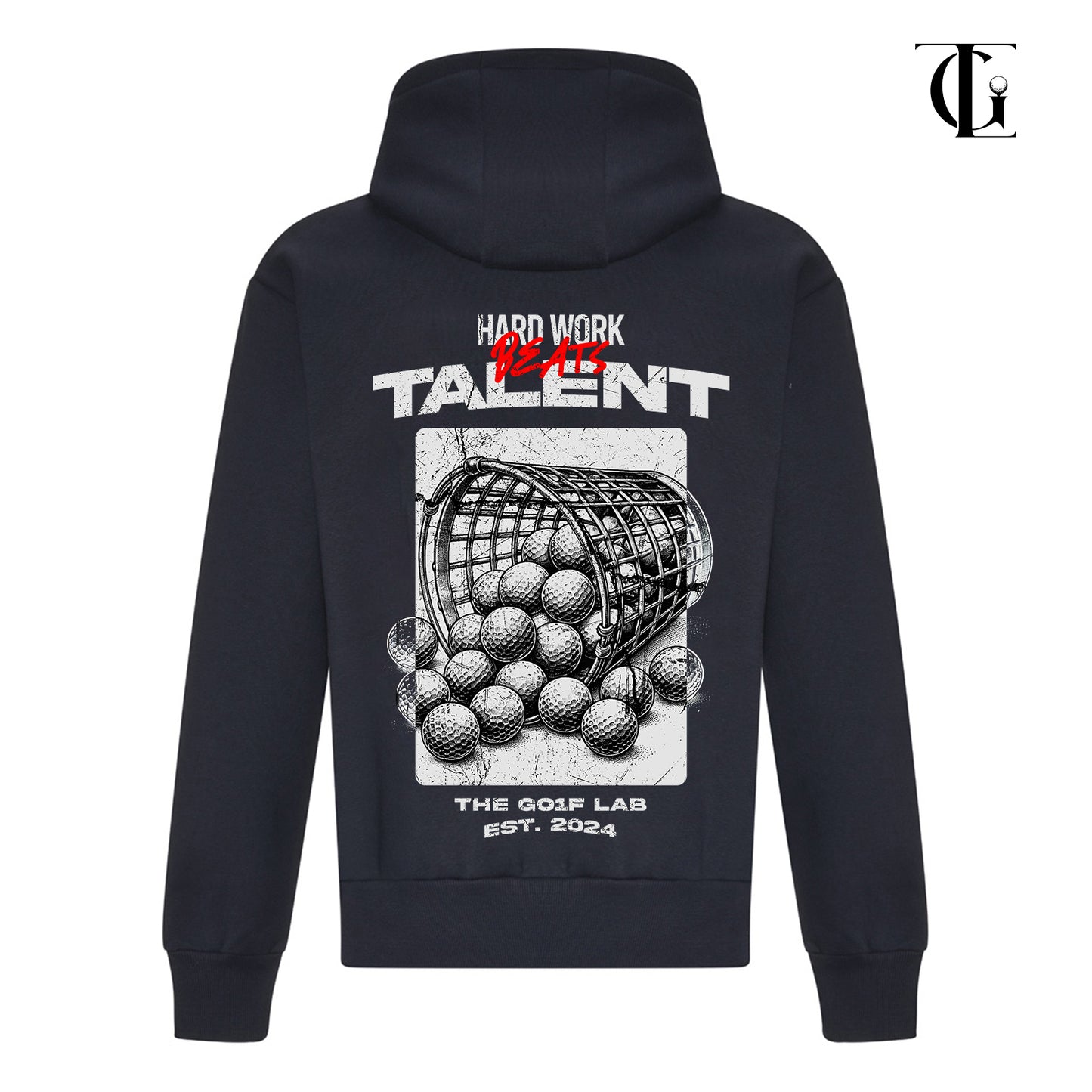 TGL Hard Work Beats Talent Limited Edition Premium Oversized Heavyweight Hoodie