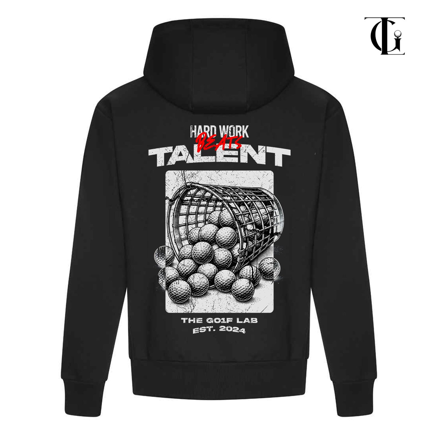 TGL Hard Work Beats Talent Limited Edition Premium Oversized Heavyweight Hoodie