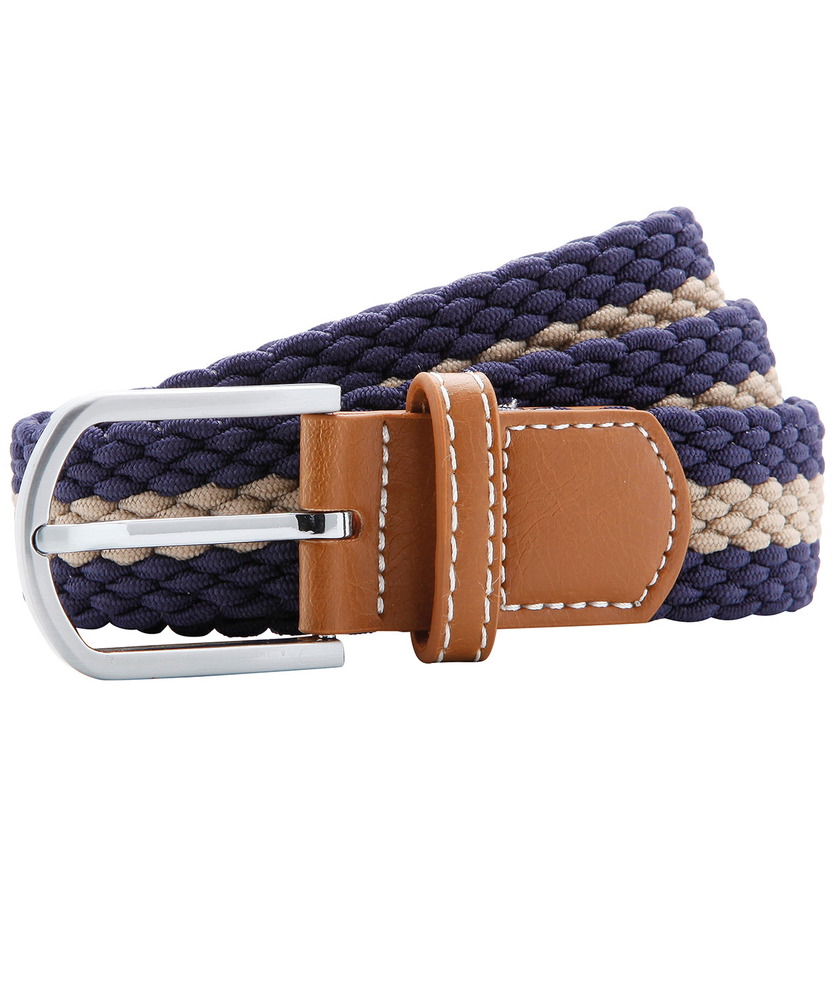 Two Colour Braid Stretch Belt