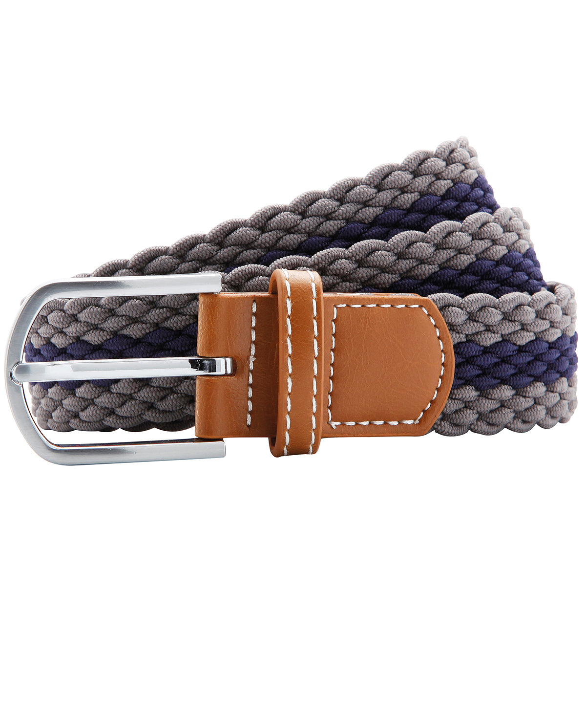 Two Colour Braid Stretch Belt