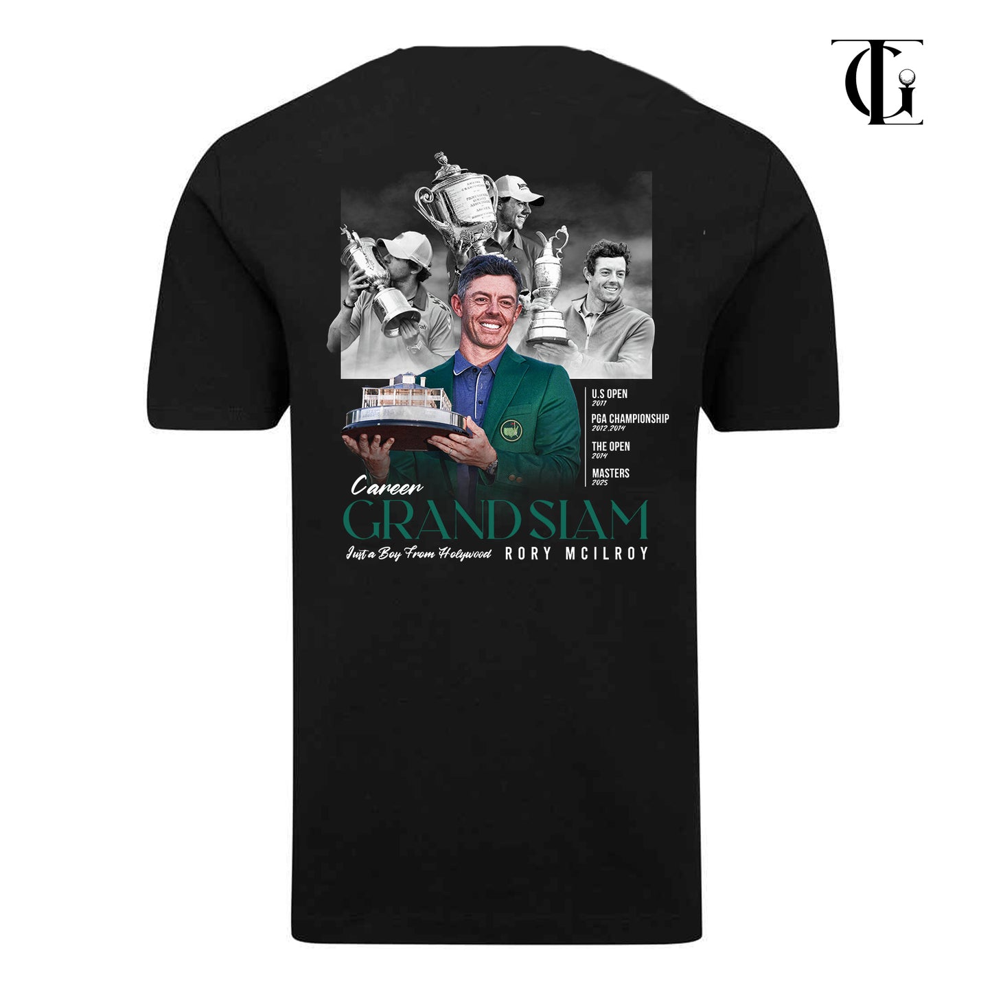 TGL Rory Grand Slam Limited Edition Premium Oversized Heavyweight T