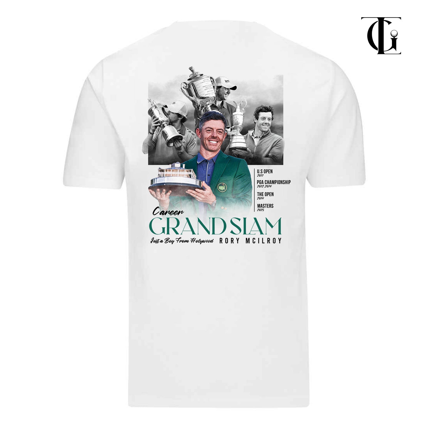 TGL Rory Grand Slam Limited Edition Premium Oversized Heavyweight T