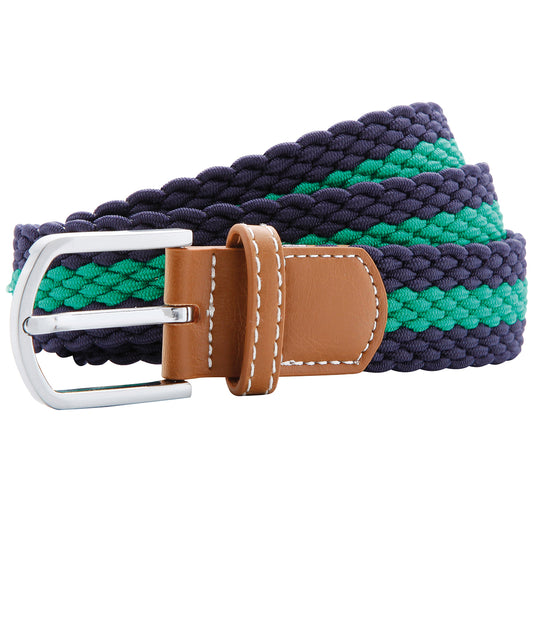 Two Colour Braid Stretch Belt